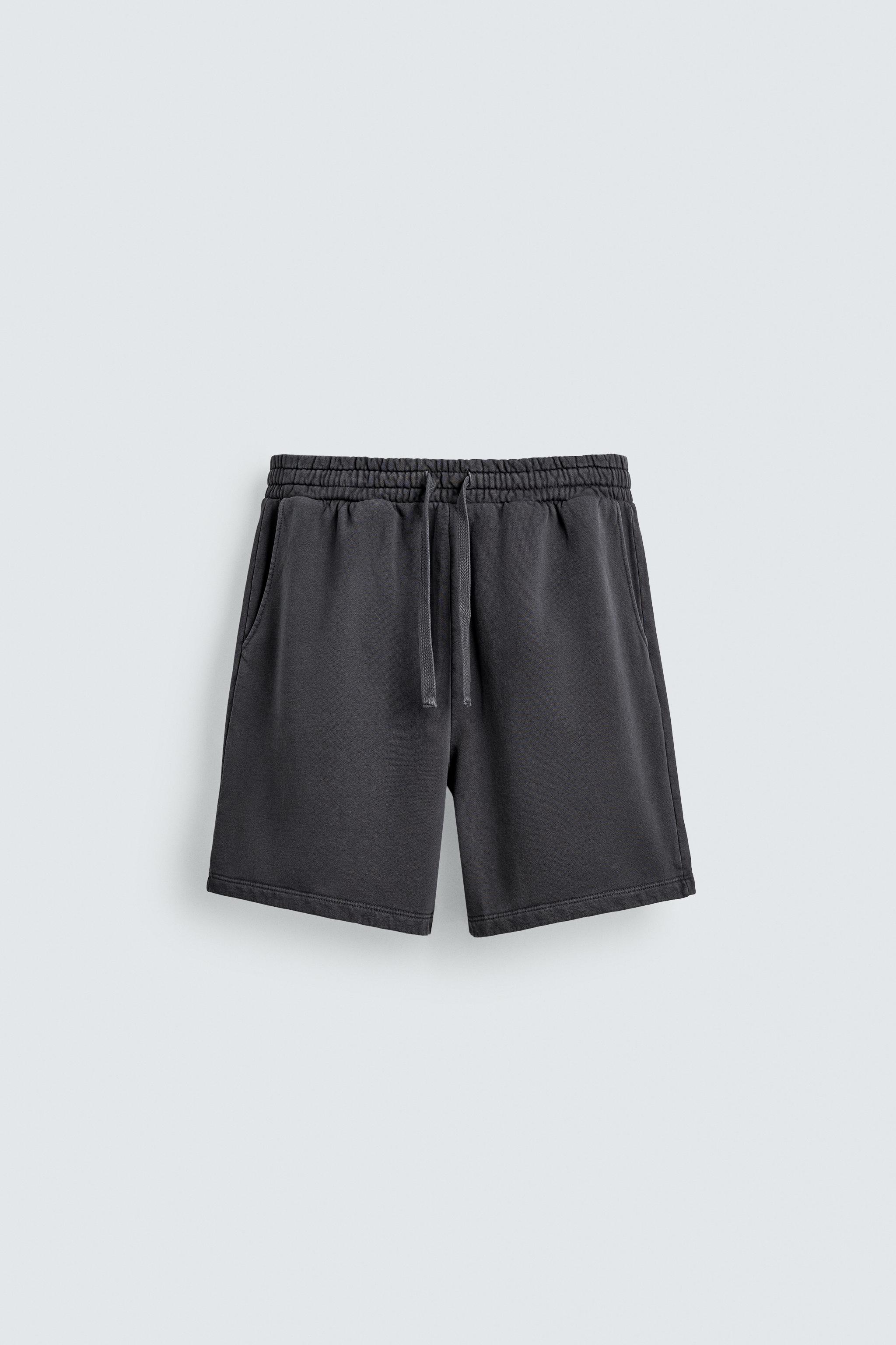 SHORT DE JOGGING BASIQUE DÉLAVÉ